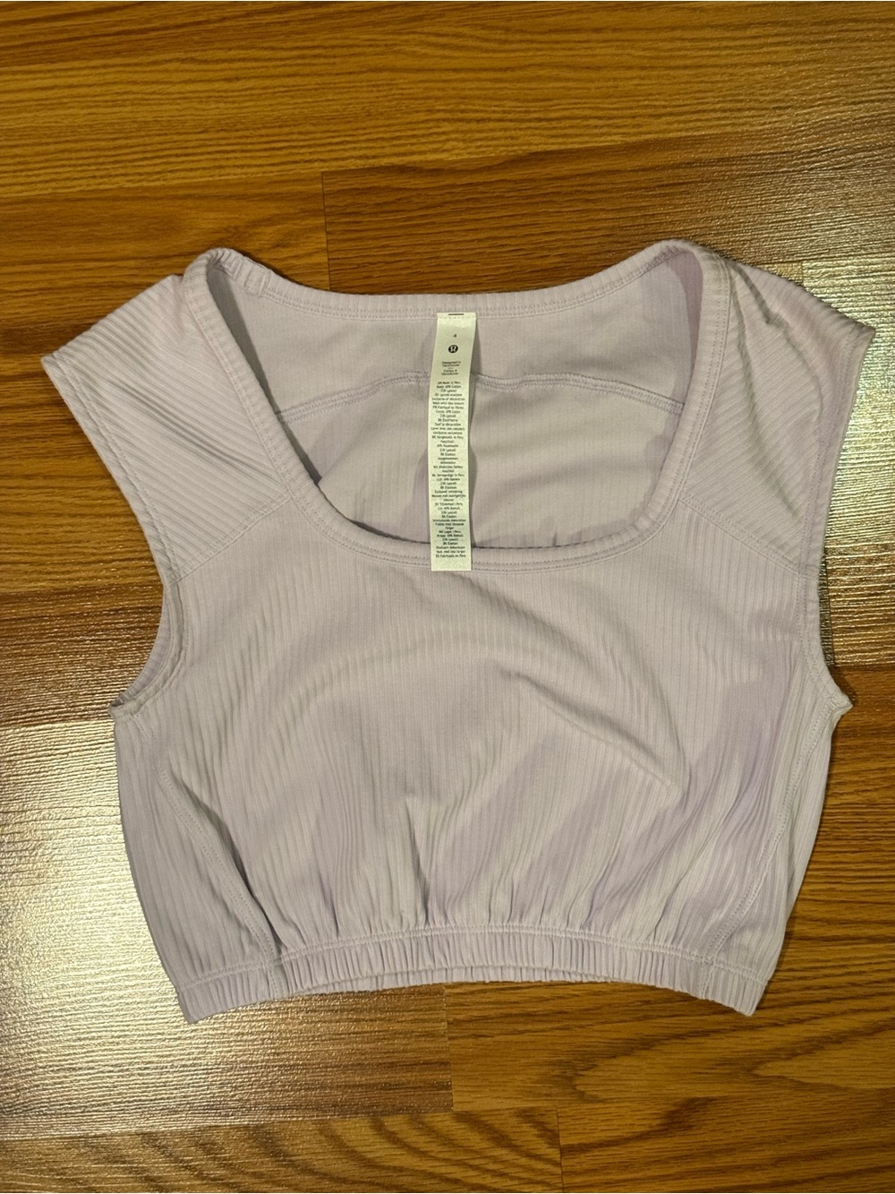 Cropped Ribbed Top - Picture 2 of 4